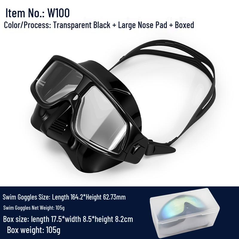High-Definition Anti-Fog Adult Waterproof Swimming Goggles - Unisex Large Frame Design