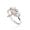 UNI.J [Cotidiano]Signature Flower Silver Ring Ir272