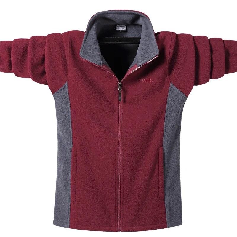 Outdoorjacken Herren Herbst Softshell Fleece Mäntel Reißverschluss Hoodies Sweatshirts Freizeit Freizeitjacke Übergröße 8xl 9xl