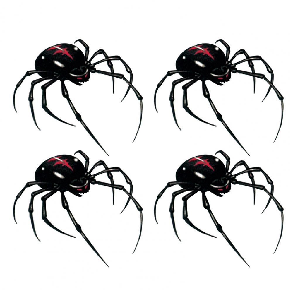 Autocolante tatuaje temporare 3D păianjen impermeabile artă corporală pentru gât braț spate autocolante tatuaje păianjen realiste pentru petreceri de Halloween