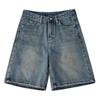 Spring Summer Women Casual Denim Shorts Fashion Wide Leg Short Jeans Knee Lenght Denim Pant High Waist Girls