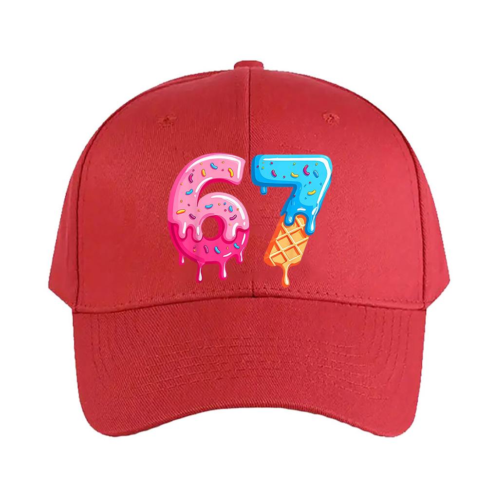 Funny Ice Cream Meme Caps Summer Adult Baseball Cap Adjustable with Curved Brim Duckbill Hat Protection Sun Hats