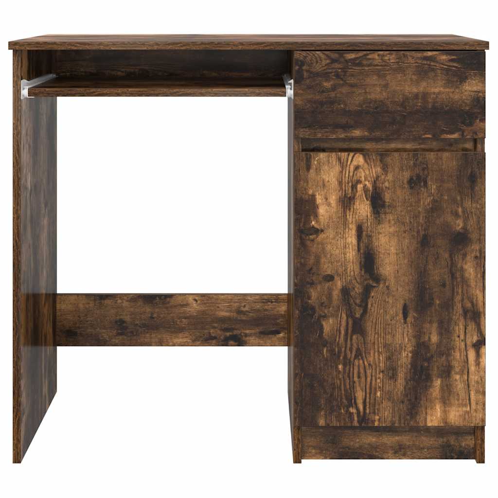 Smoked Oak Desk 86 x 49 x 76 cm Engineered Wood