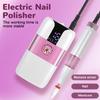 Silent Electric Nail File and Drill Kit - Anti-Splash Manicure Tool with Rechargeable Low Noise Polishing for Home