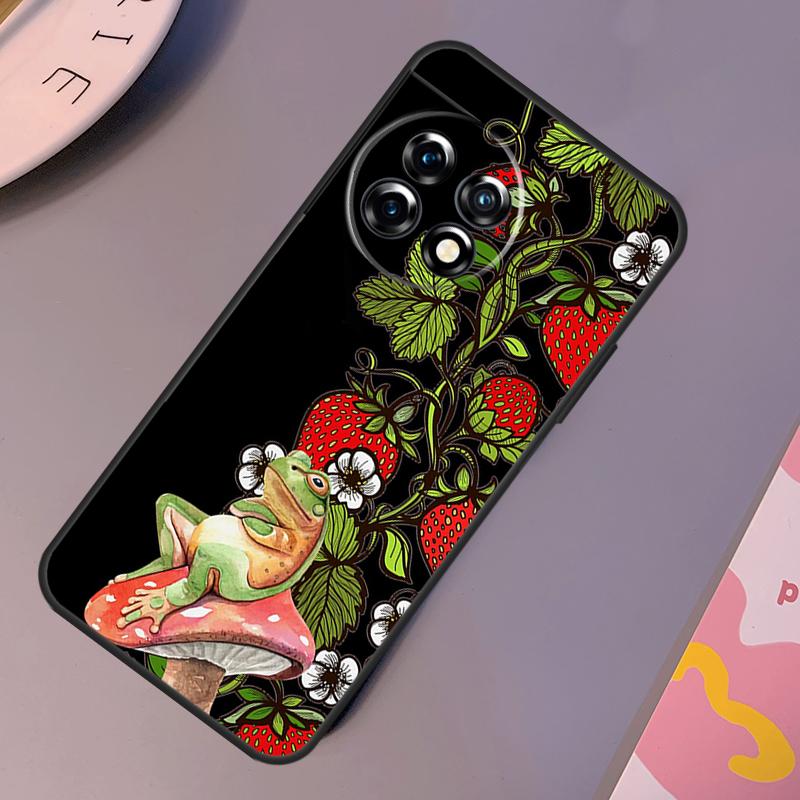 Cottagecore Frog Mushroom Aesthetic Case For OnePlus Nord 3 2T N10 N20 CE 2 Lite OnePlus 9 10 Pro 9RT 10R 10T 12R 11 12 Cover