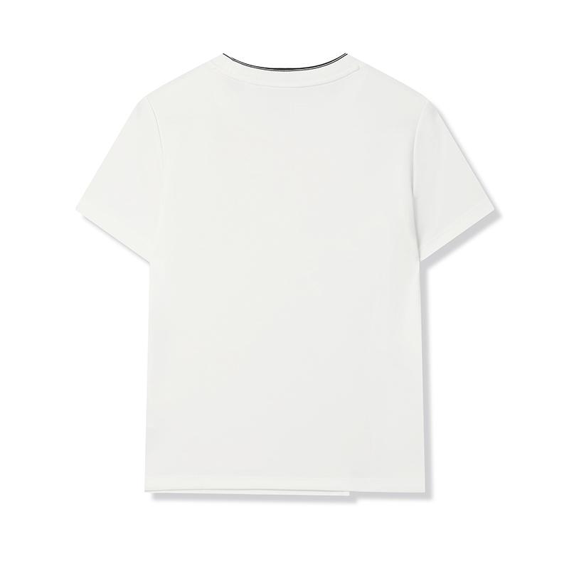 Fila Heritage Soft Comfortable Breathable Durable Simple Versatile Solid Color Knitted Short Sleeve T-Shirt Women T-Shirt F51W528101FWT