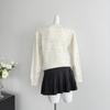 Cárdigan de Punto Oversize para Mujer con Motivo de Caballo Bordado Ajuste Holgado Top de Manga Larga