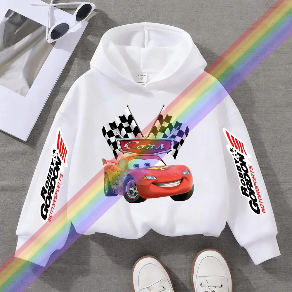 Children Hoodie Long Sleeve Car Print Spring Autumn Kid Boy Clothes Fashion Pullover