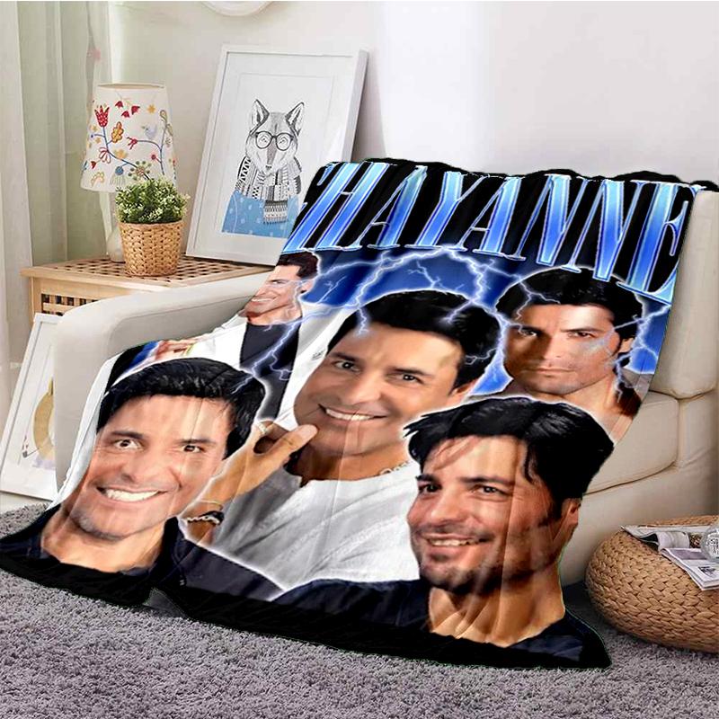3D Print Chayanne Puerto Rican Latin Pop Gift Blanket,Soft Throw Blanket for Home Bedroom Bed Sofa Travel Picnic Cover Kids