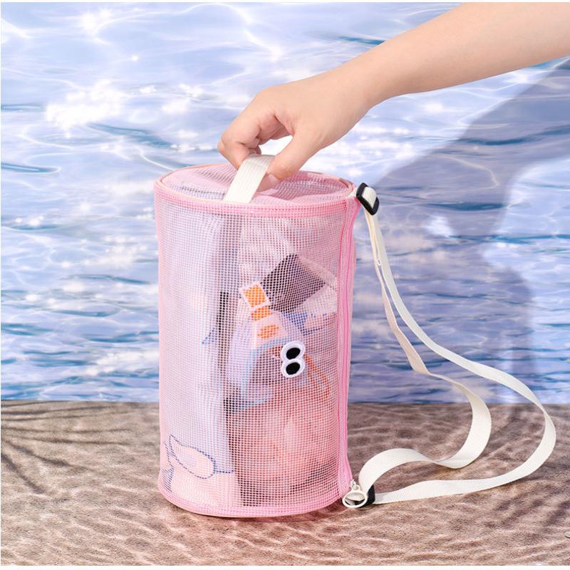 Mesh Toiletry Storage Bag Lightweight See-through Cosmetic Organizer 1Pcs for Daily Commute Gym Shower