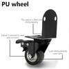 Easy Move 2pcs Furniture Casters with Corner Fittings Polyurethane Casters Quick Installation for Sofas & Side Tables