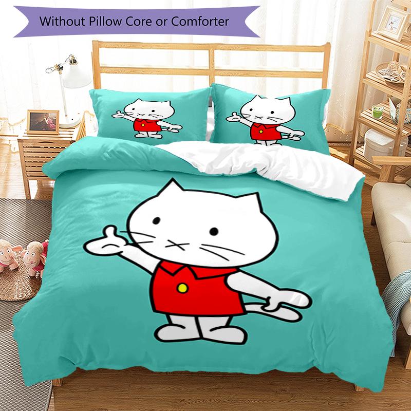 Set Biancheria da Letto Musti 3 Pezzi Copripiumino Chiusura Include 1 Copripiumino e 2 Federe, Morbido e Confortevole per Tutte le Stagioni.