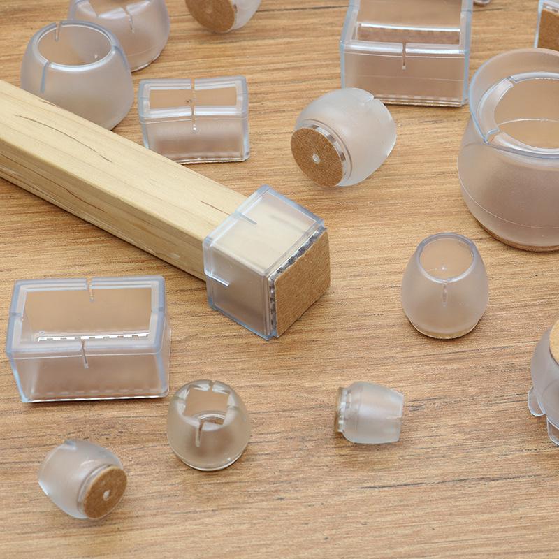 Transparent Non-Slip Chair and Table Leg Protective Covers