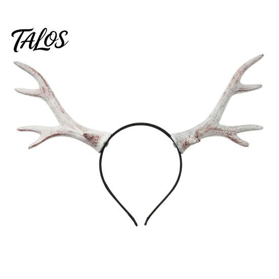 Used Retro Hirschgeweih Haarband Halloween Hirschgeweih Stirnband, Realistisches Wald Cosplay Kostüm, Gothic Foto Requisite Stil Elastisches Haarband,
