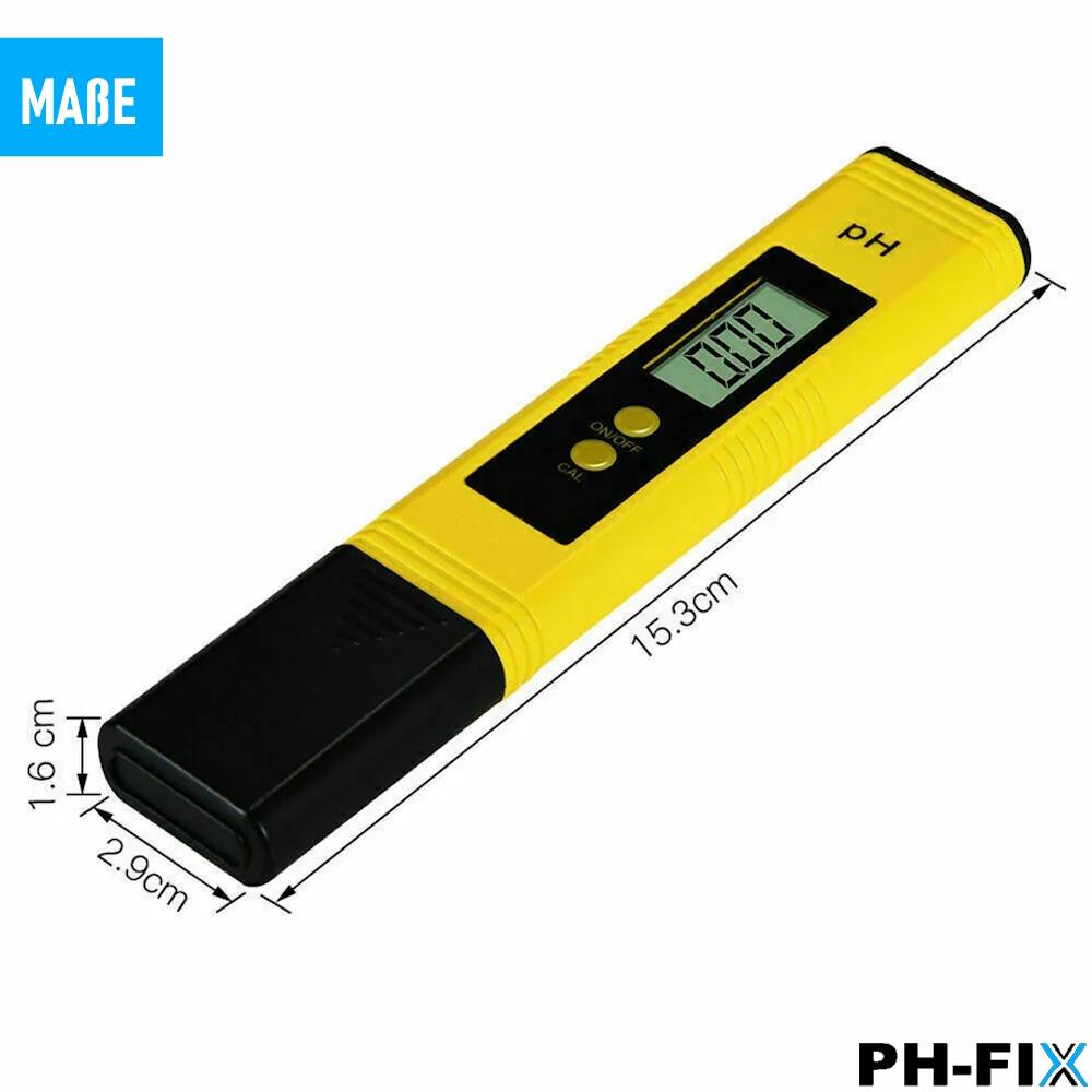 PH-FIX Digitálny Merač PH Tester Merač Hodnôt Voda Akvárium Bazén Chlór Tester