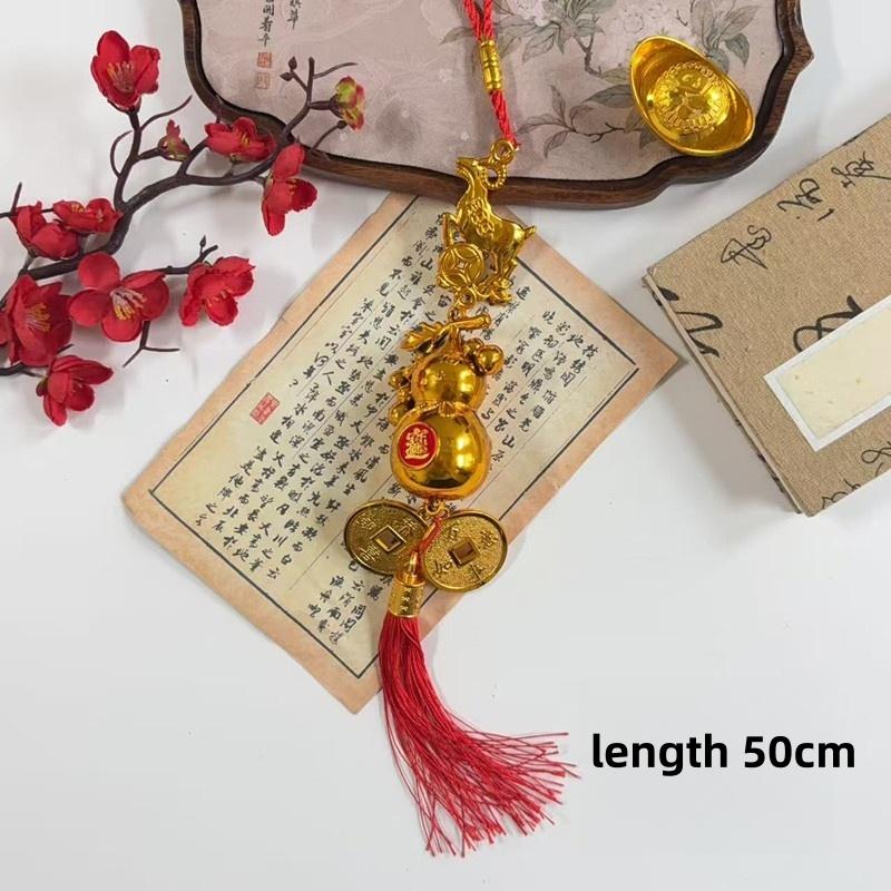 1Pcs 2027 Chinese Goat Year Decor Red Tassel Cute Lucky Hanging Ornament for Spring Festival Housewarming Gift