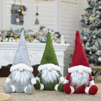 Home Decoration Christmas Faceless Old Man Doll Window Decoration Christmas Decorative Products Nordic Style Decorative Doll