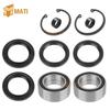 Front Wheel Bearings Seals for Honda FourTrax 300 Rancher 350 400 420 Only for 4x4 91051-HC5-003 91209-HN2-003 91256-HC5-003