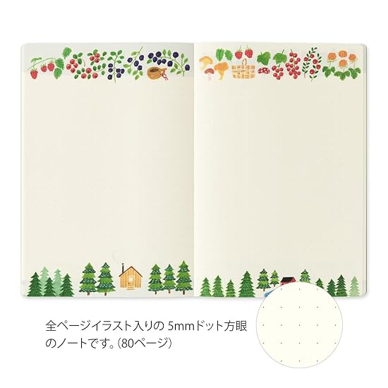 Cuaderno Midori Yuru Log B6 Patrón Textil Motif A 15410006