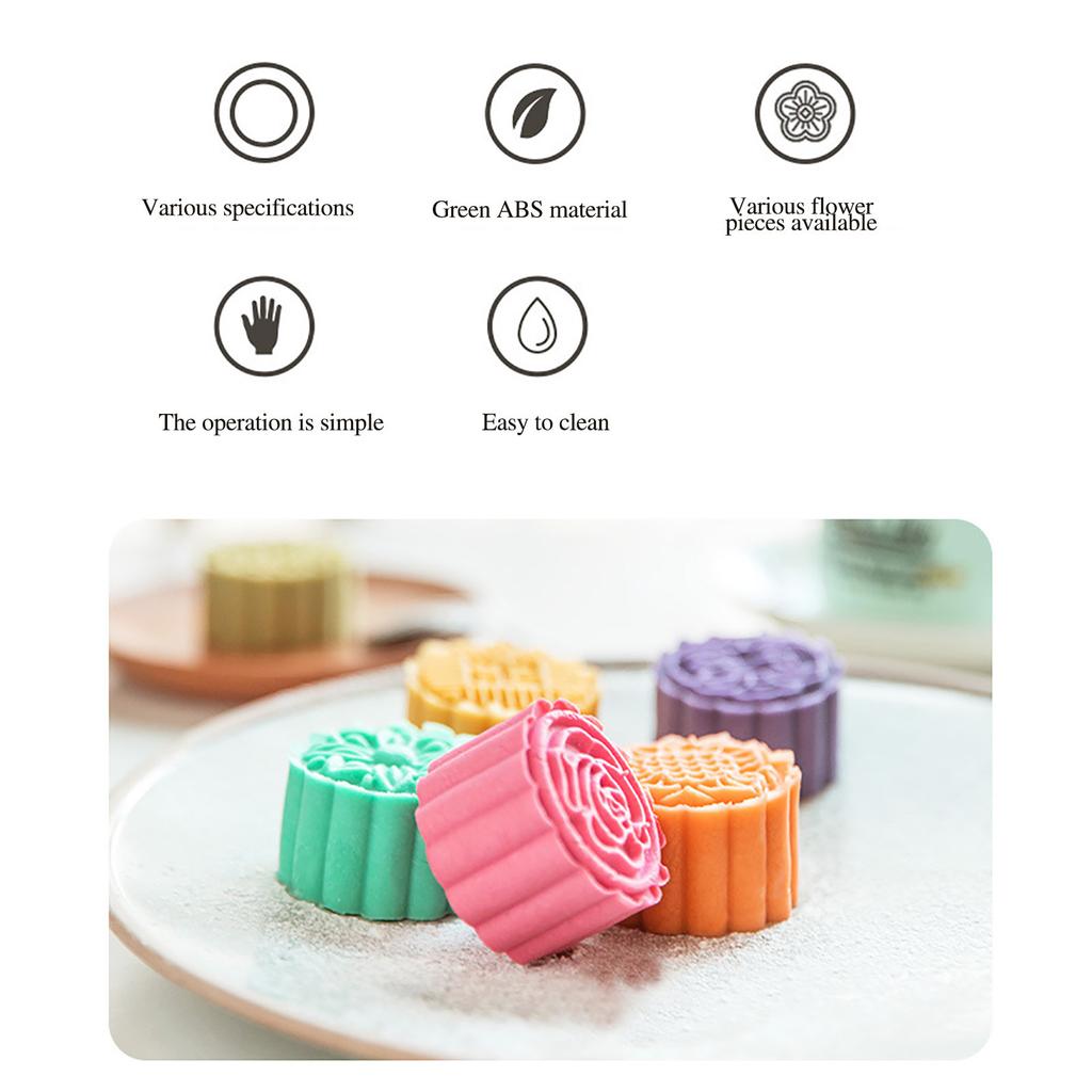 Buy Mooncake Press Molds,Mid Autumn Festival Mooncake Mold Set 50g ...