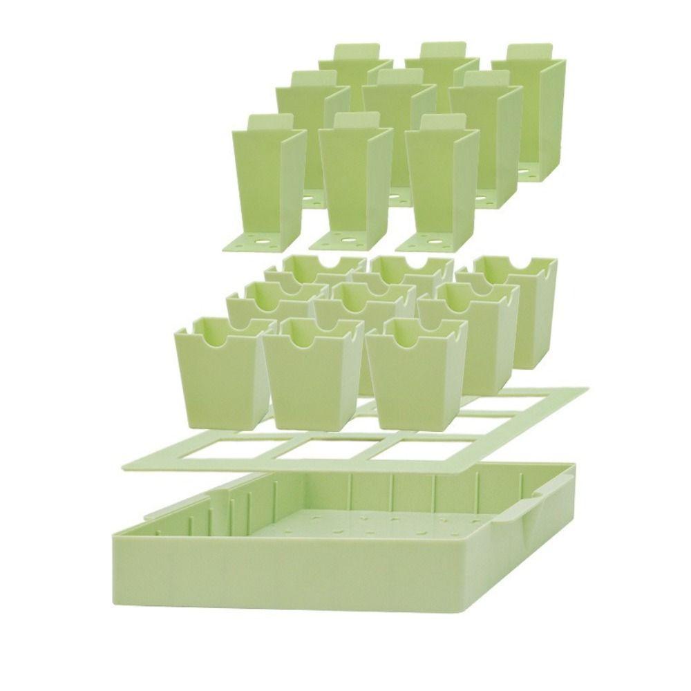 Doppelzweck-Keimset 9 Tiefe Zellen Anzuchtplatte Vermehrungskasten Gewächshaus Anzucht