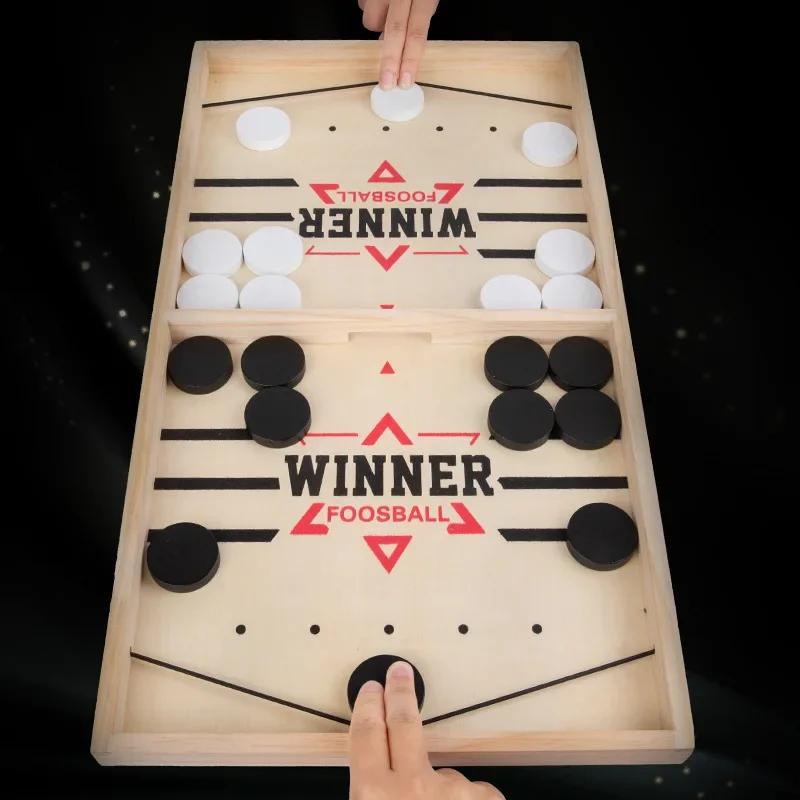 Table Football Catapult Chess Double Battle Board Ice Hockey Game Adult Parent-child Interaction Children's Family Party Toys