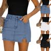 Women's Light Blue Denim Skirt