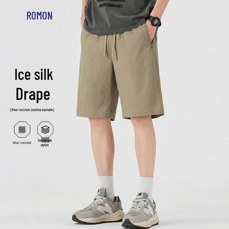 

Romons Men s Quick-Dry Ice Silk Casual Sport Shorts 2XL/185