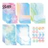 Writing Paper for Gift Giving Watercolor Letterhead Set, Envelopes Letter And Stickers Kit, Handwritten Correspondence Birthday Messages Stationery