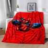 Black Spider On Red Background Flannel Blanket-Soft and Suitable for Sofas,Beds,Offices,Travel,All Seasons,Great Gift for Holidays and Birthdays.