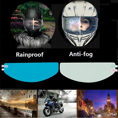 1 x Universal-Antibeschlag-Helmlinsenfolie für Motorrad, regenbeständiges Visierschild.