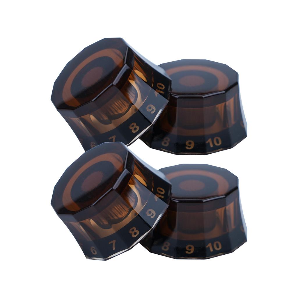 Set of 4pcs Dodecagon Electric Guitar Knobs Guitar Volume Knob EPI Electric Guitar Bass Knob Volume