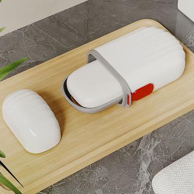 Portable Soap Storage Dish With Lid Universal Sealed Storage Box Waterproof Travel Camping Home Bathroom Storage Soap Box Tray