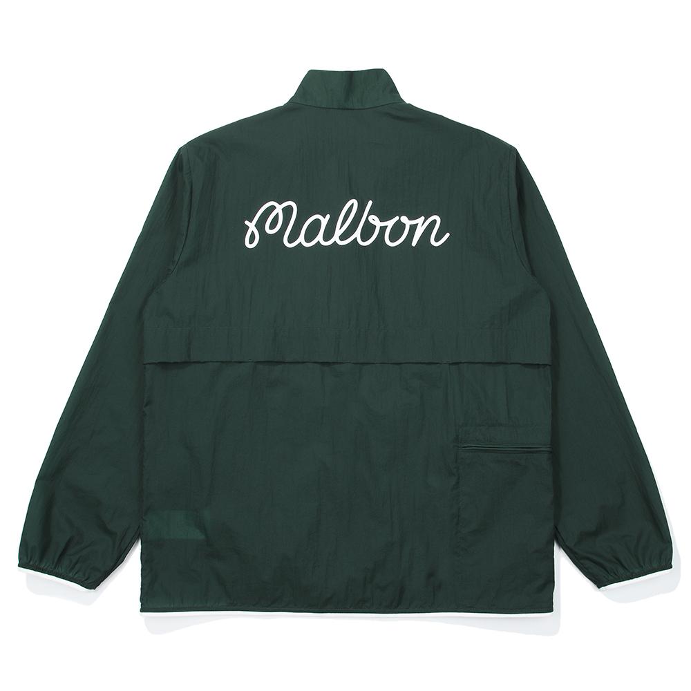 Malbon Golf Travel Lightweight Packable Wind Jacket Green (Man)