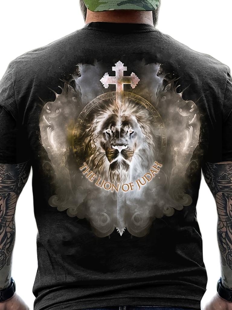 Men's Until I Said Amen Print Tee Casual Short Sleeve Spring Summer Fall Gift T-Shirt
