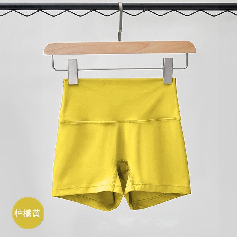 Sports Shorts Spring and Summer New Solid Color Yoga Shorts Tight High Waist Elastic Sports Fitness Three-point Yoga Pants Women