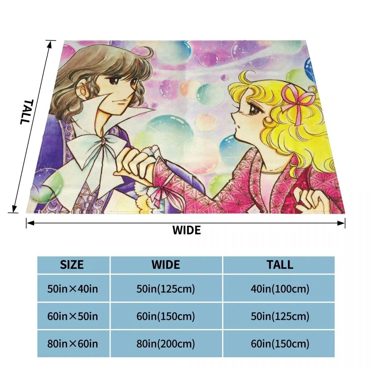 

Одеяло Candy Candy Anime Grandchester, коралловое флисовое плюшевое кавайное мягкое одеяло для милых девочек для дивана, офисного постельного белья, пледы 75x100cm 30x40in