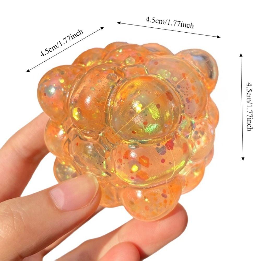 Shiny Maltose Fidget Toys Bright Colors Slow Rising Maltose Squeeze Toy Stress Relief Grape Texture Soft Slow Rebound Malt Cube