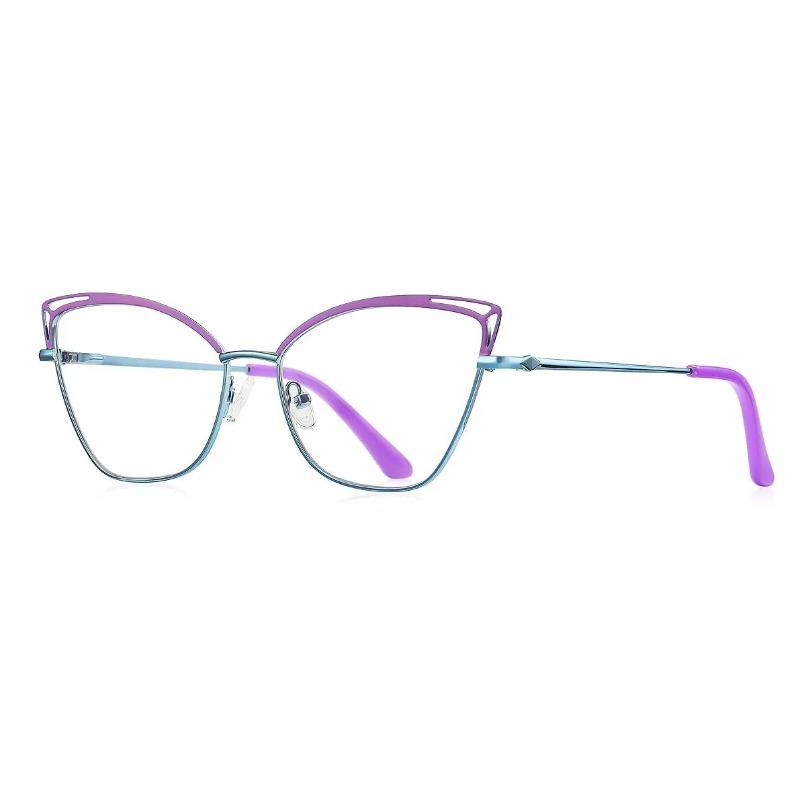 Fashion Candy Colors Cat Eye Glasses Women Transparent Computer Prescription -1 -2.25 -3.5 Anti Blue Light