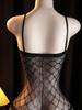 Sexy Lingerie Bodysuits Catsuit Women Transparent Crotchless Sex Clothes Grid Stripe See Through Body Stockings  Erotic