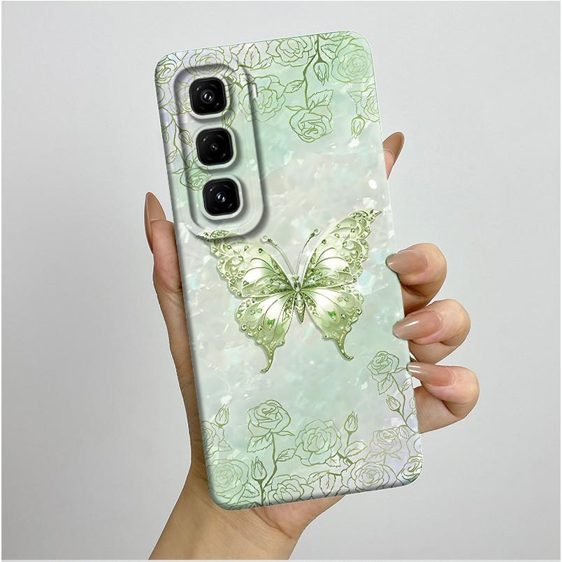 For Infinix Hot 50 Pro 4G Case Pretty Flowers Soft Silicone Shell Cover For Infinix Hot 50 Pro Plu 4G Phone Case Hot50Pro Coque