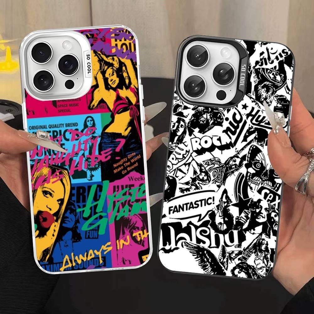 H-Hysteric G-Glamour Girl For IPhone 17 16 15 14 13 12 11 Pro Max Plus Matte Color Back Phone Cover