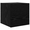 TV Cabinet Set 8 pcs Black Oak Effect Wood Based Panel