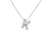 Stainless Steel 18K Gold Plated Alphabet Pendant Necklace