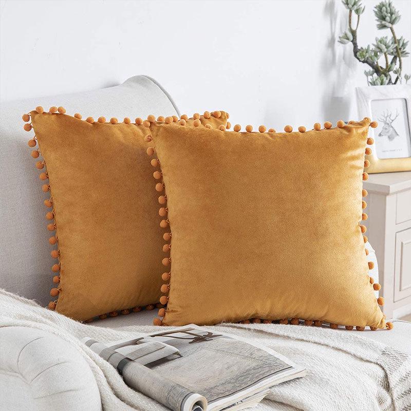 

Наволочка из кружева Nordic Velvet Ball с меховыми вставками 30*50cm Cover Only