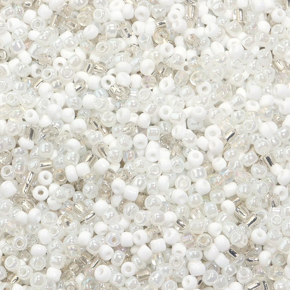 40g 3mm Glass Seed Beads Mixed Color Round Loose Spacer Glass Rice Beads For Jewelry Making DIY Bracelets Necklace Accessories