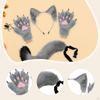 Headband Tail Gloves Set Animal Long for Birthday