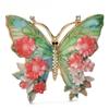 Vintage Flower Butterfly Brooch Insects Badges for Women's Clothes Pins Gifts