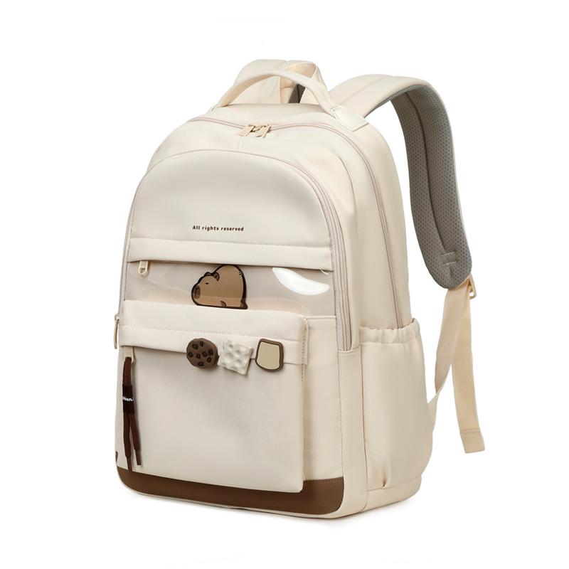 Minimalistischer Rucksack im japanischen Stil für Schülerinnen - Große Kapazität, hochwertiges Design für Mittel- und Oberstufenschülerinnen