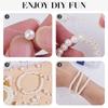 800pcs Artificial Faux Pearl Resin Beads Kit Round Pearl Beads Loose Bracelet Pearls With Hole For DIY Craft Necklaces Jewelry
